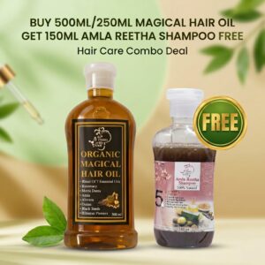 Buy Magical Hair Oil & Get 150ML Amla Reetha Shampoo Free