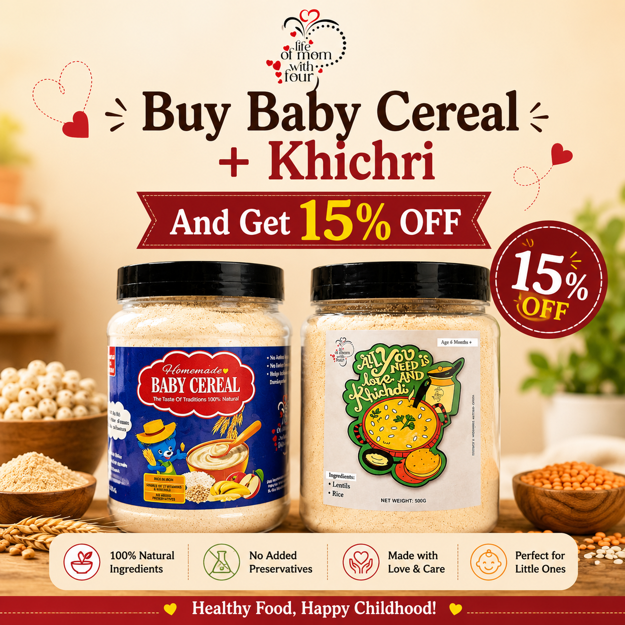 Buy Baby Cereal & Khichri Bundle – Get 15% OFF